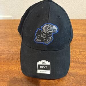 NWT Kansas Jayhawks Hat Cap Strap Back NCAA Basketball College Fan Favorite Mens